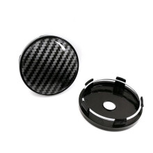 Wheel Hub Caps 4-Piece 60mm Universal Carbon Fiber Wheel Hub Caps For BMW X1 E84 F48 U11 X2 F39 U10 Black