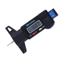 Depth Gauge Digital Depth Gauge Caliper 0-25mm Tire Tread Depth Measurement Tool for Car Repair Black