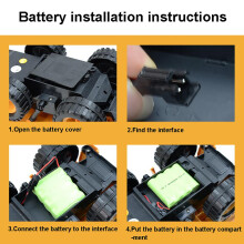 2.4GHz 6-Channel RC Dump Truck with Lights, 27x15x14.5cm, 4.8V Battery