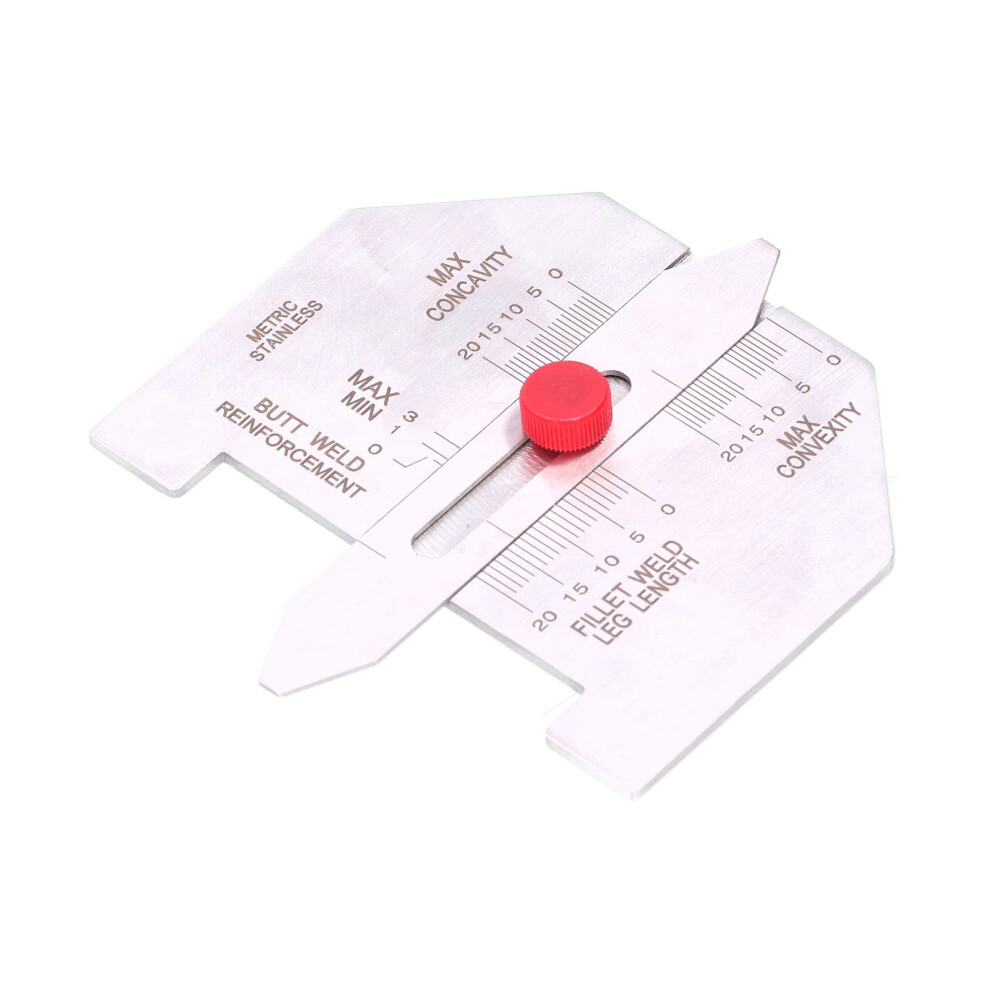Stainless Steel Fillet Weld Gauge, 20Mm Range, Laser Marked 9341358117660