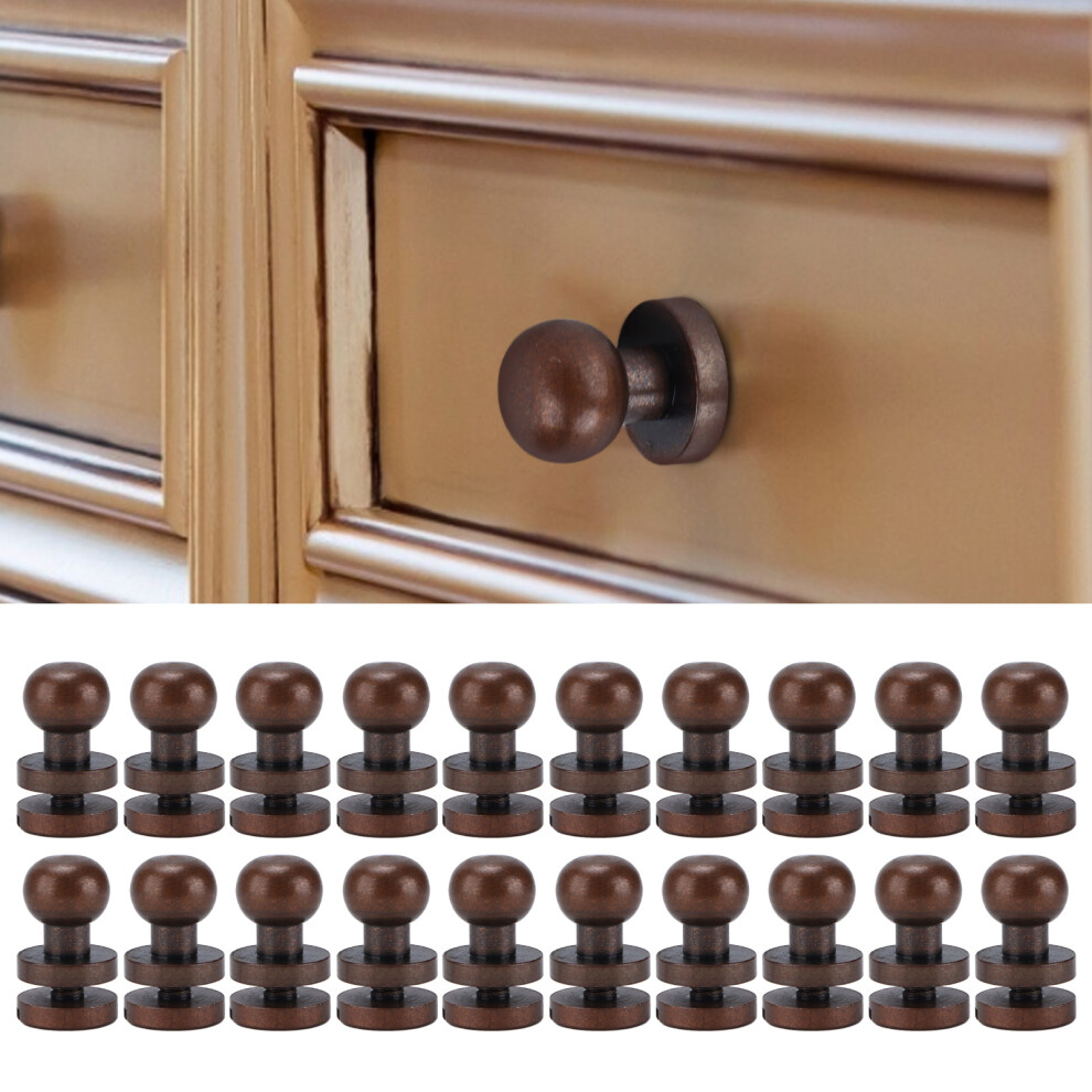 Red Bronze Monk Rivets 7X6mm Luggage & Jewelry Hardware 20 Sets 4071358117623