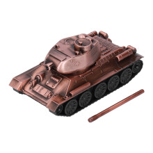 Retro Zinklegierungs-Tankmodell-Dekoration – Rote Bronze, 13 x 5,5 cm