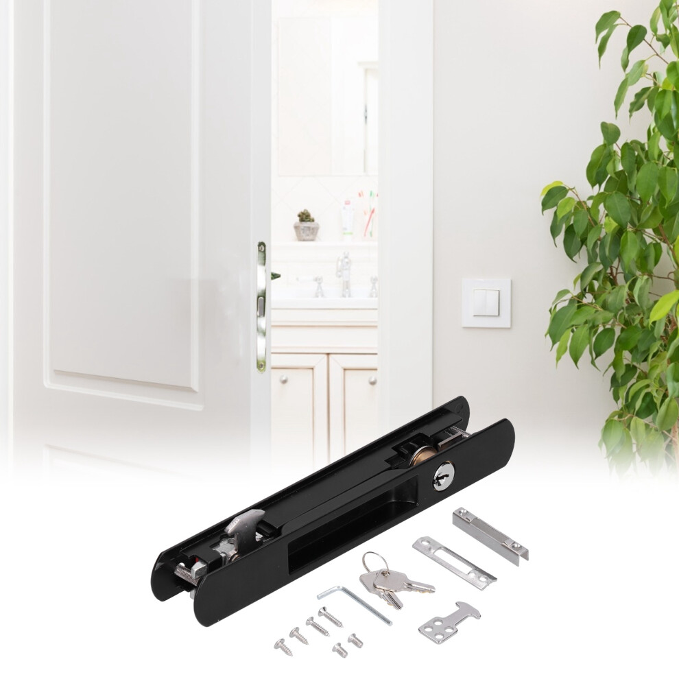 Black Copper Zinc Alloy Sliding Door Lock For 27-29Mm Doors 8771358123599