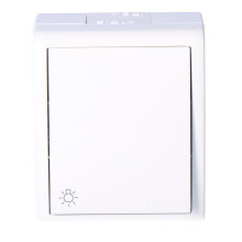 AQUARIUS KNAPLYS IP54 HVID AQS1/11 - E131AA-KN293
