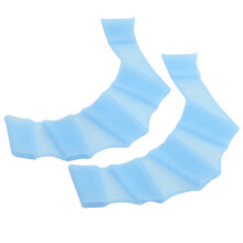 1 paire de menottes en silicone pour natation bleues taille M