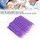 100 pezzi di pennelli applicatori micro usa e getta di colore viola 12
