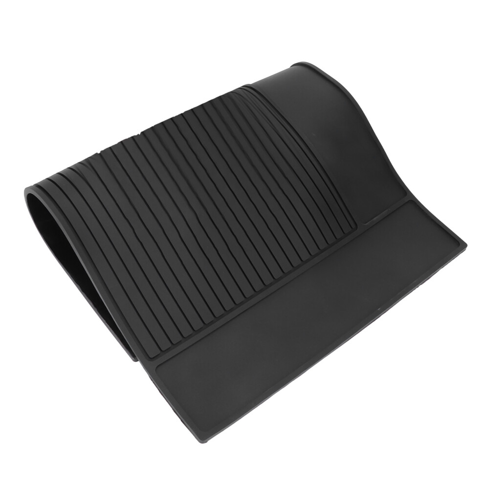 Black Waterproof Silicone Hairdressing Tools Mat 45X30cm Heat-Resistant