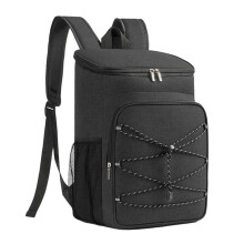 Insulated Camping Cooler Storage Bag Large Capacity Leak Proof Beach Backpack Black Waterproof Soft Cooler Bag