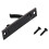 Space Saving Door Handles Set Modern Smooth Gliding-Black 6