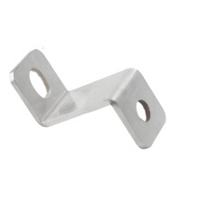 Hard-wearing U Shaped Pipe Clamp Right Slant Coupler-31x50mm
