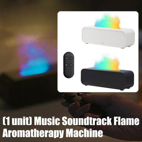 Simulated Flame Essential Oil Diffuser Flame Air-Black 2