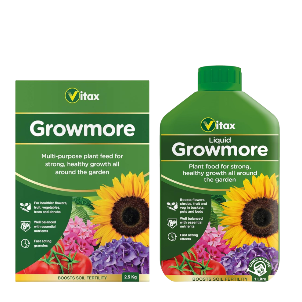 Vitax Growmore 2.5Kg & 1L Liquid Garden Feed