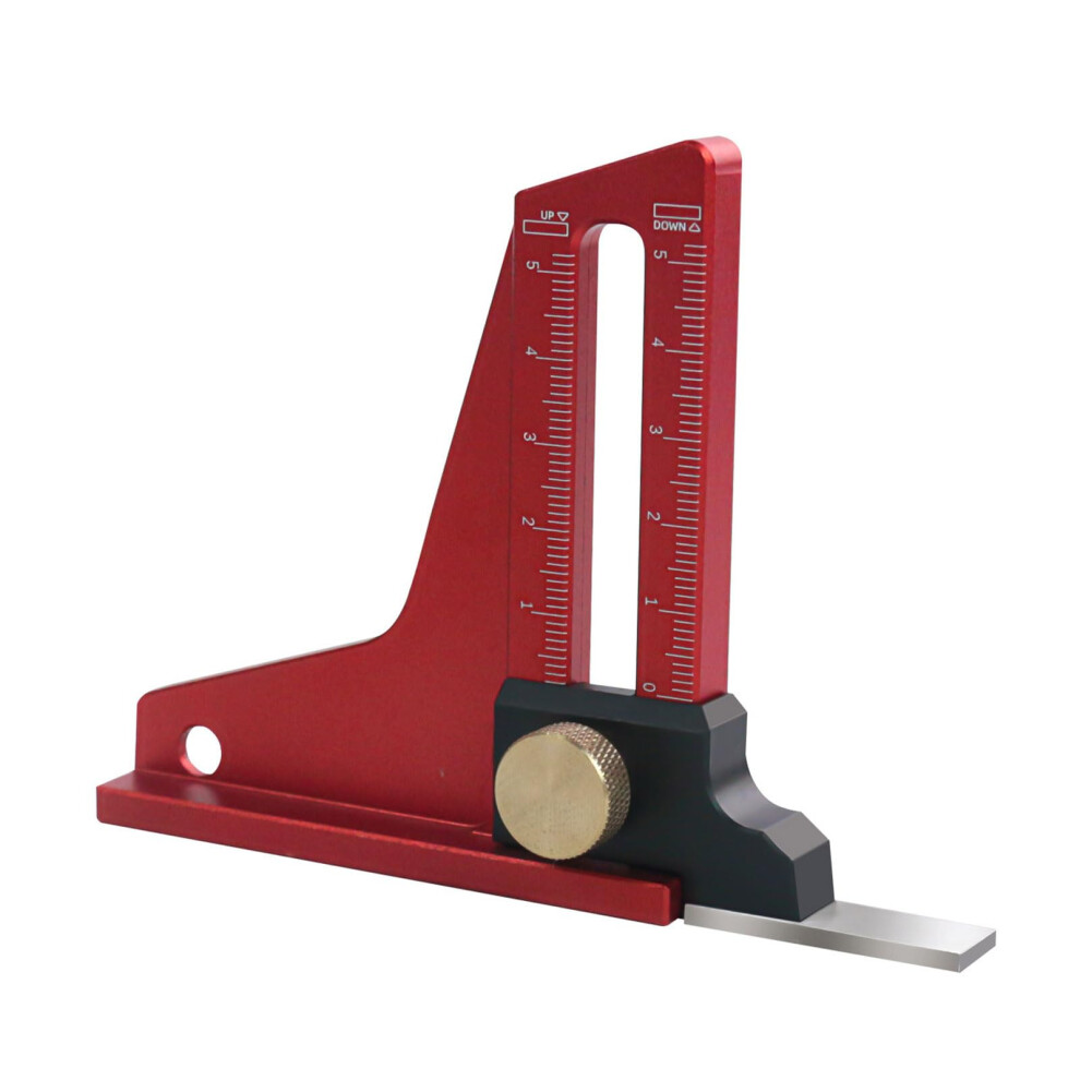 Hand Aluminum Depth Meter For Woodworking Height Measuring Instrument And Woodworking Measuring Device Simple Operation 9354506704100