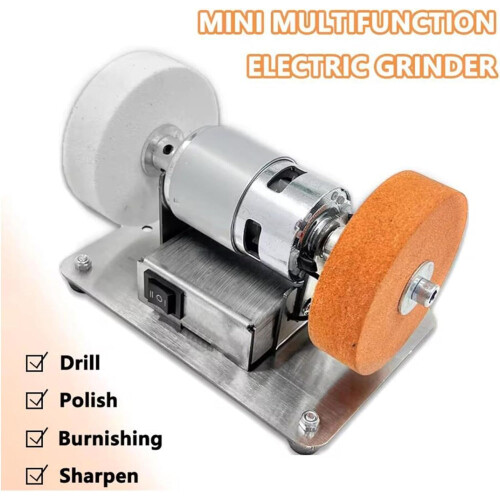 100w Belt Sanding Machine, Electric Belt Sander, 7-Speed Adjustable Desktop Belt Sander For Metal Processing 1