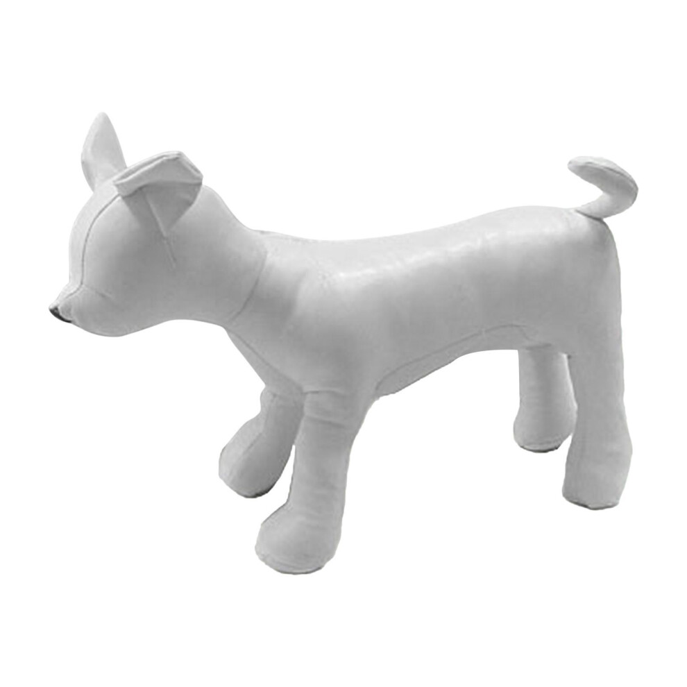 (White S, Dog) 1PC Mannequin PU Leather Standing Position for Display Toys-image-OPC-PMRJQSM-NEW