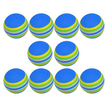 Sponge Practice Golf Balls Training Set 10Pcs Soft EVA Elastic For Indoor And Outdoor Garden Blue
