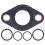 Engineventildeckendichtung Flanschdichtung O-Ring Kit Schwarz für BMW 3er E46 E90 E91 2