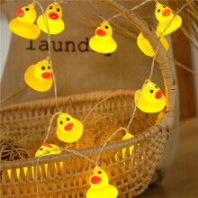 LED String Light with Mini Yellow Duck Animal for Garden & Outdoor Party