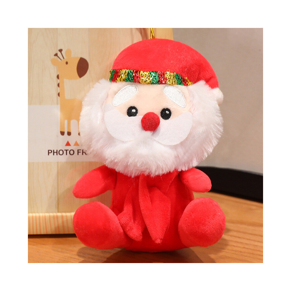 (Santa Claus Scarf) Plush Santa Christmas Toys Elk Dolls Snowman Elf Christmas Gifts Decoration-image-OPC-PMRJTBN-NEW