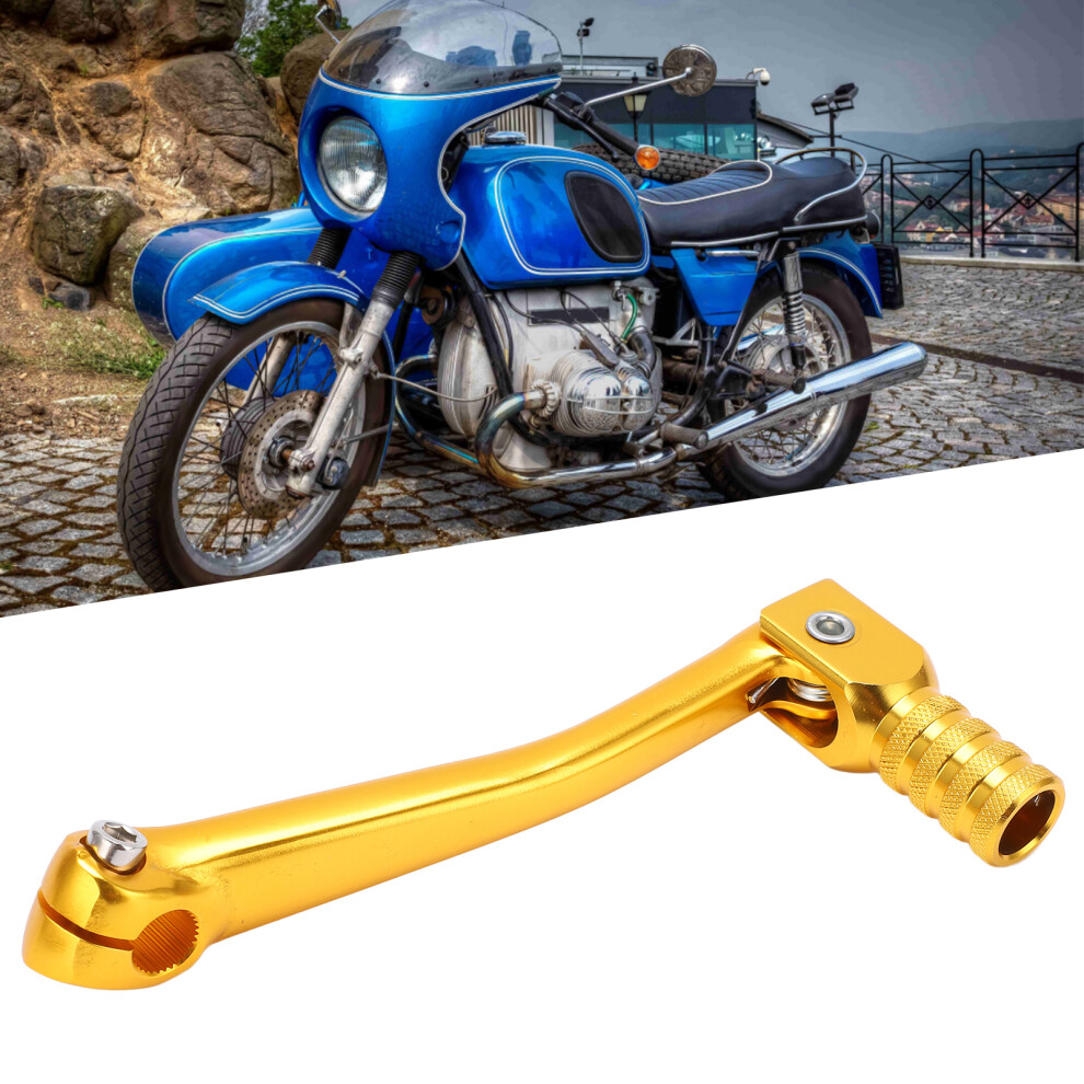 Motorbike Kick Start Lever Cnc Aluminium Universal Fast Response Pedal Yellow 5041358128768