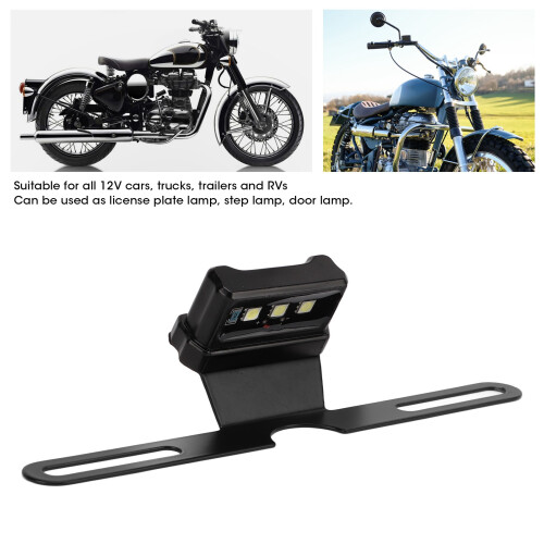 Lampada targa LED Blu universale da 12 V per moto 2