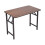 Living And Home 100*60cm Brown Wood Grain Folding Table w/ Double Spring Mechanism 3
