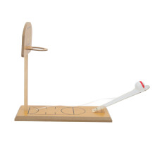 Mini-Desktop-Basketballspielzeug für Kinder, langlebiges Robin-Holz, 24,5x24x10 cm