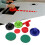 Hockey Accessory Set Pushers Pucks Replacement Table Game Kit Multicolor 7