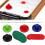Hockey Accessory Set Pushers Pucks Replacement Table Game Kit Multicolor 11