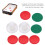 60mm Table Hockey Pushers Set – Ergonomic Plastic Game Accessories 4