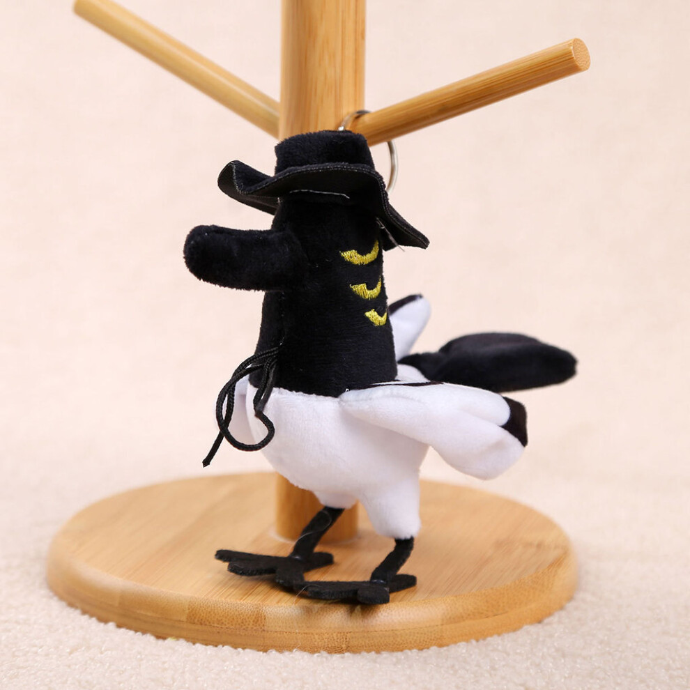 (Crow) Kpop Hunters Demon Animal Plush Keychain Pendant For Bag Decor Collectors And