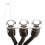Interrupteur de guidon de moto LED étanche ABS/SS 3