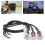 Interrupteur de guidon de moto LED étanche ABS/SS 14