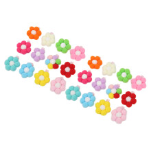 24 pezzi di fermacapelli per pelo di animali domestici, fermacapelli a fiore, 3,5 cm, colorati