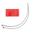 Plastic Pool Hose Holder 1.4 Inch Support Bracket with Cable Tie 12