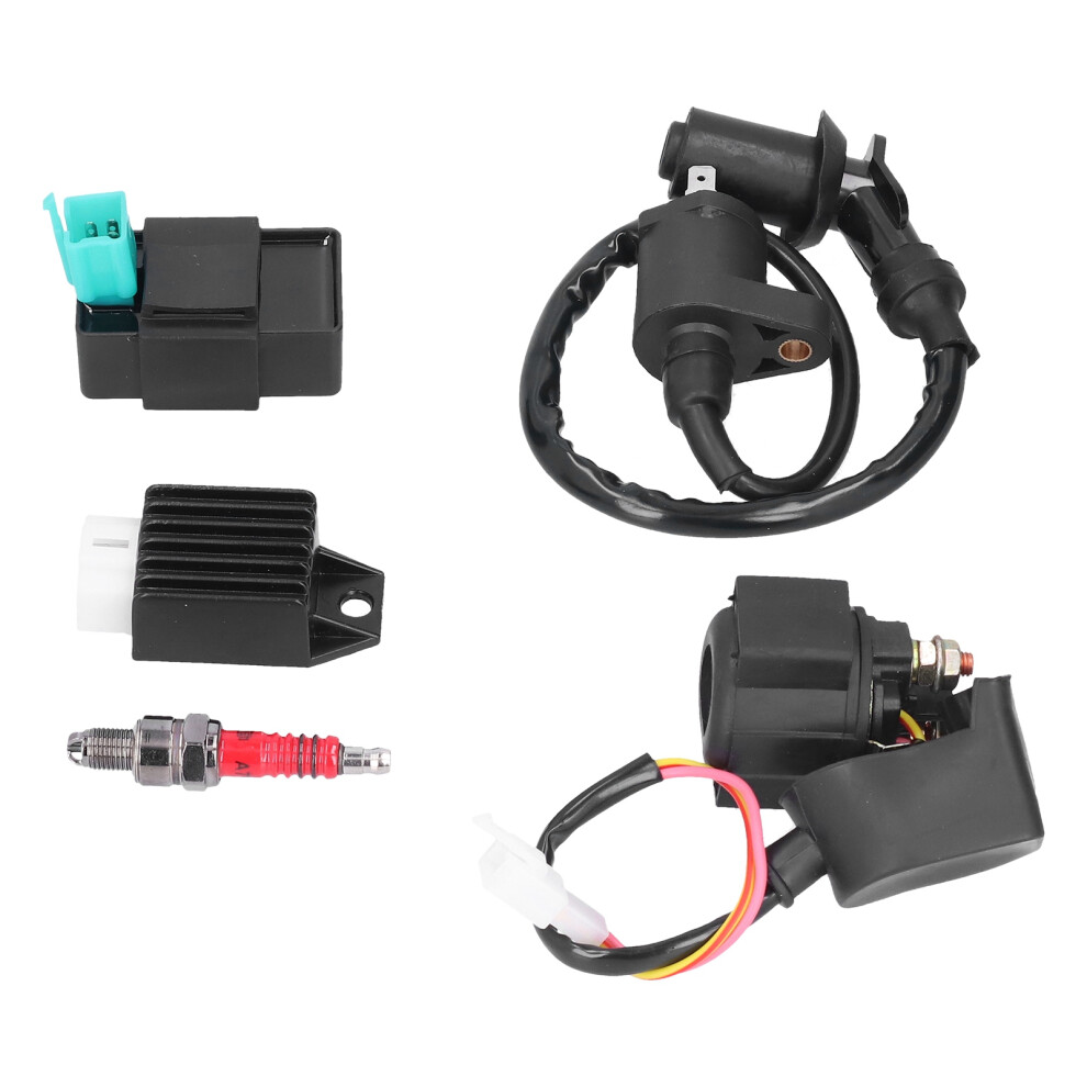 50Cc-125Cc Atv Ignition Kit With Cdi Coil, Voltage Regulator & Relay 5051358132313