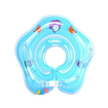 (Blue)Baby zwemband bad douche nek drijf water badje opblaasbare ring cirkel