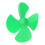 80mm 4 Blade Green Propeller Set for DIY Model Projects 10Pcs XR-149 3