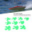 80mm 4 Blade Green Propeller Set for DIY Model Projects 10Pcs XR-149 12