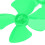 80mm 4 Blade Green Propeller Set for DIY Model Projects 10Pcs XR-149 5