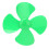 80mm 4 Blade Green Propeller Set for DIY Model Projects 10Pcs XR-149 8