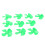 80mm 4 Blade Green Propeller Set for DIY Model Projects 10Pcs XR-149 14