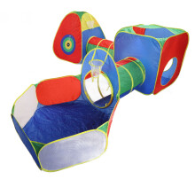 5 in 1 Kids Play Tent Set Portable Foldable Crawling Tunnel Children Indoor Outdoor Playhouse