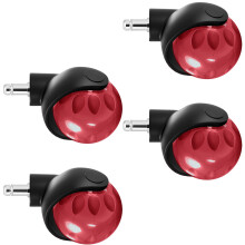Office Computer Chair Wheel 360 Degree Swivels Rollers-Red