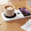 Stylish Cordless Cup Warmer 22.5W Fast Wireless Charging-White 7