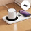 Stylish Cordless Cup Warmer 22.5W Fast Wireless Charging-White 4