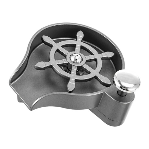 2 in 1 Press Automatic Washing Machine Sink Commercial-Gun gray