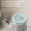 Rechargeable Mini Washing Machine Wireless Cleaning For-White 5