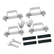 4pc Heavy Duty U Shaped Connector Bracket Metal Steels-15X15mm