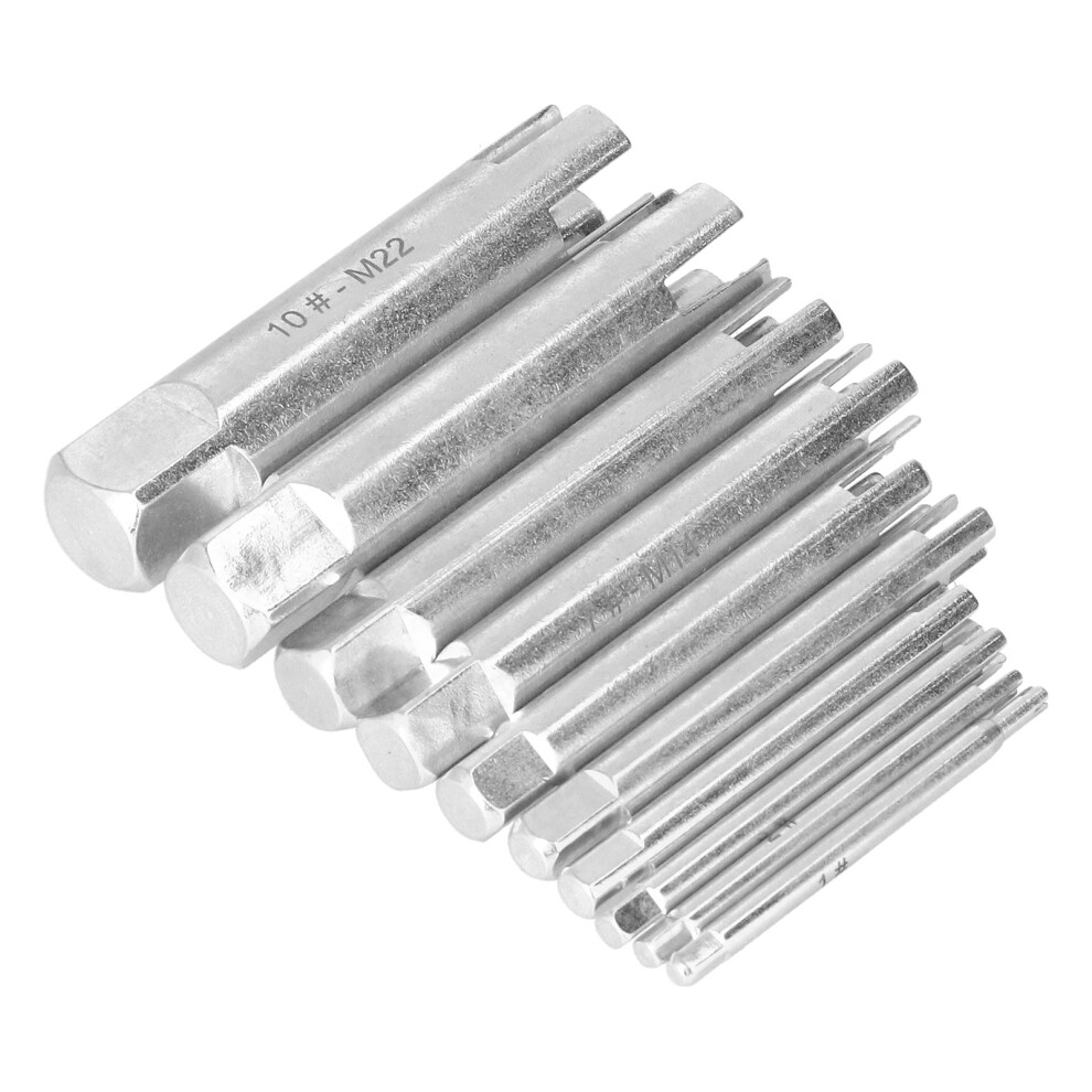 10Pcs High Speed Steel Tap Extractor Set For Broken Screw Removal 8111358138214